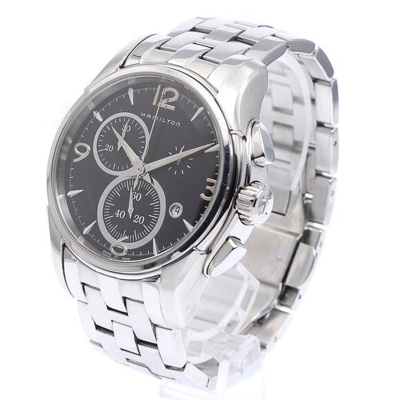 HAMILTON Jazz master H326120 Chronograph black Dial Quartz Men's Watch - Picture 2 of 11